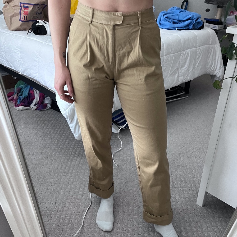 Scotch & Soda Khaki Pleated Pants